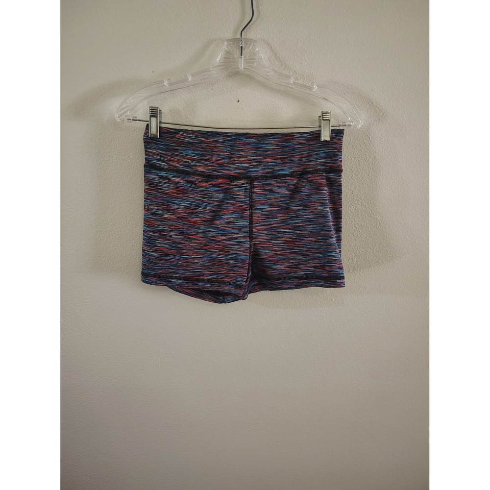 Live Love Dream Womens Space Dye Athletic Shorts Blue Red Pink Size Medium